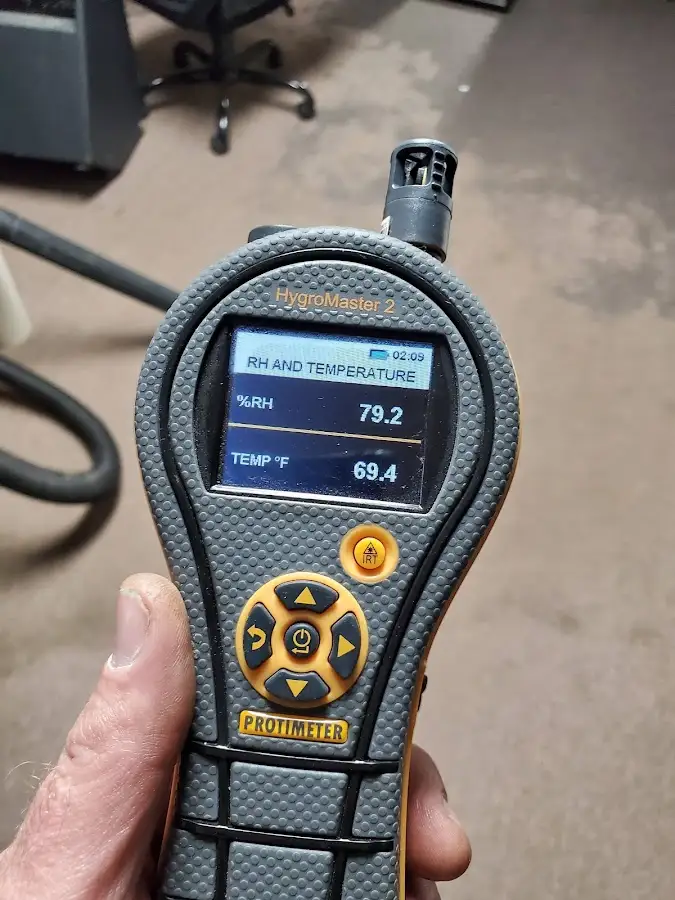 Moisture meter humidity assessment for Fire & Smoke Damage Restoration in Shrewsbury